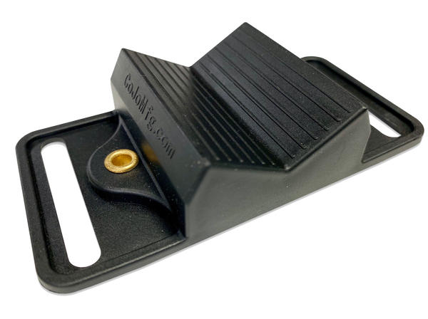 CoJo Gun Magnet, V-shaped magnetic gun mount with two grommeted mounting holes