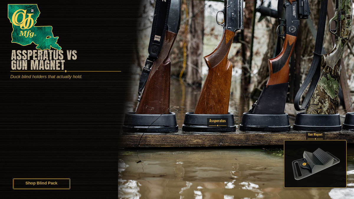 Assperatus vs Gun Magnet duck blind holders that actually hold