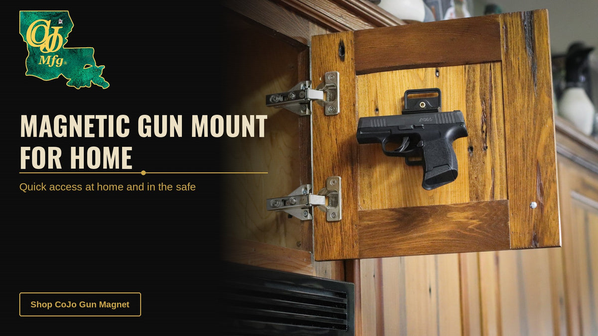 Best Magnetic Gun Mount for Home (and Gun Magnet for Safe) - CoJo